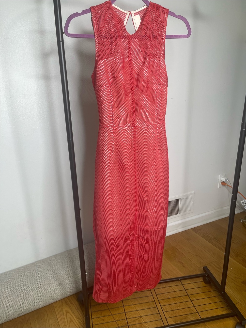 KEEPSAKE the Label Coral Red Sleeveless Maxi Dress